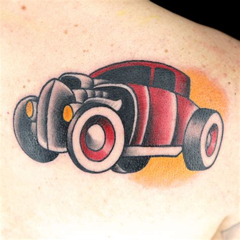 hot rod tattoo designs|american traditional hot rod tattoos.